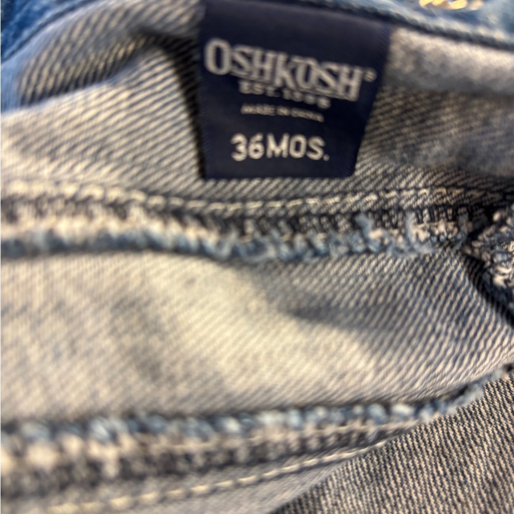 OshKosh‎ B'gosh Denim snap-Up Jacket. Unisex size 36 months. Classic vintage - Picture 6 of 6